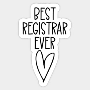 Best Registrar Ever Sticker